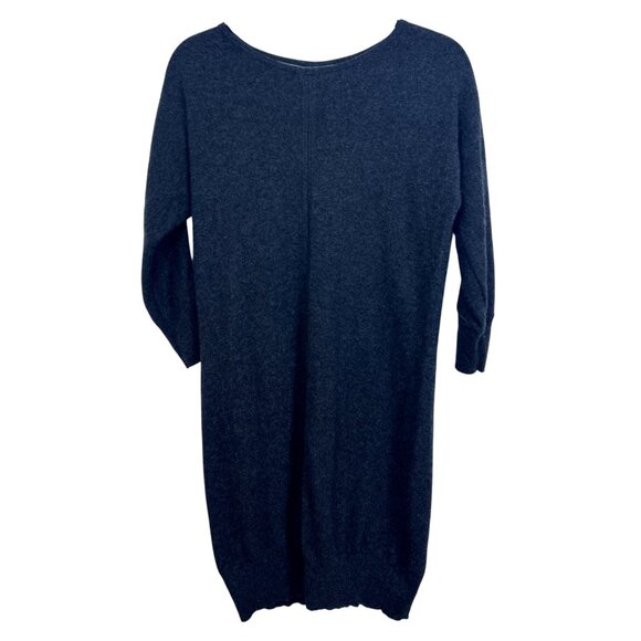 Cynthia Rowley Women's M Two-Ply Cashmere Sweater Dress Gray - Picture 2 of 7